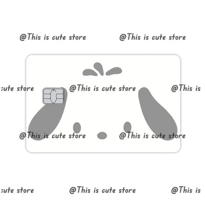 Sanrios Hello Kittys Kuromi Credit Card Skin Stickers for Bank Card Bus Anime Rilakkuma Metro Card Sticker Waterproof Girls Gift