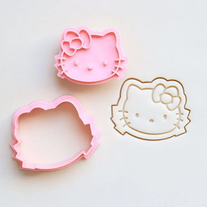 Sanrio Cookie Mold Hello Kitty Kuromi Snoopy Pikachu Cartoon 3D Fruit Cutter Model Toys Kitchen Party Baking Tools Accessories