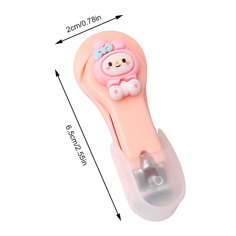 Cute Cartoon Nail Clippers Kawaii Cinnamoroll Hello Kitty Kuromi Melody Nail Clipper Folding Nail Clippers Nail Beauty Tools