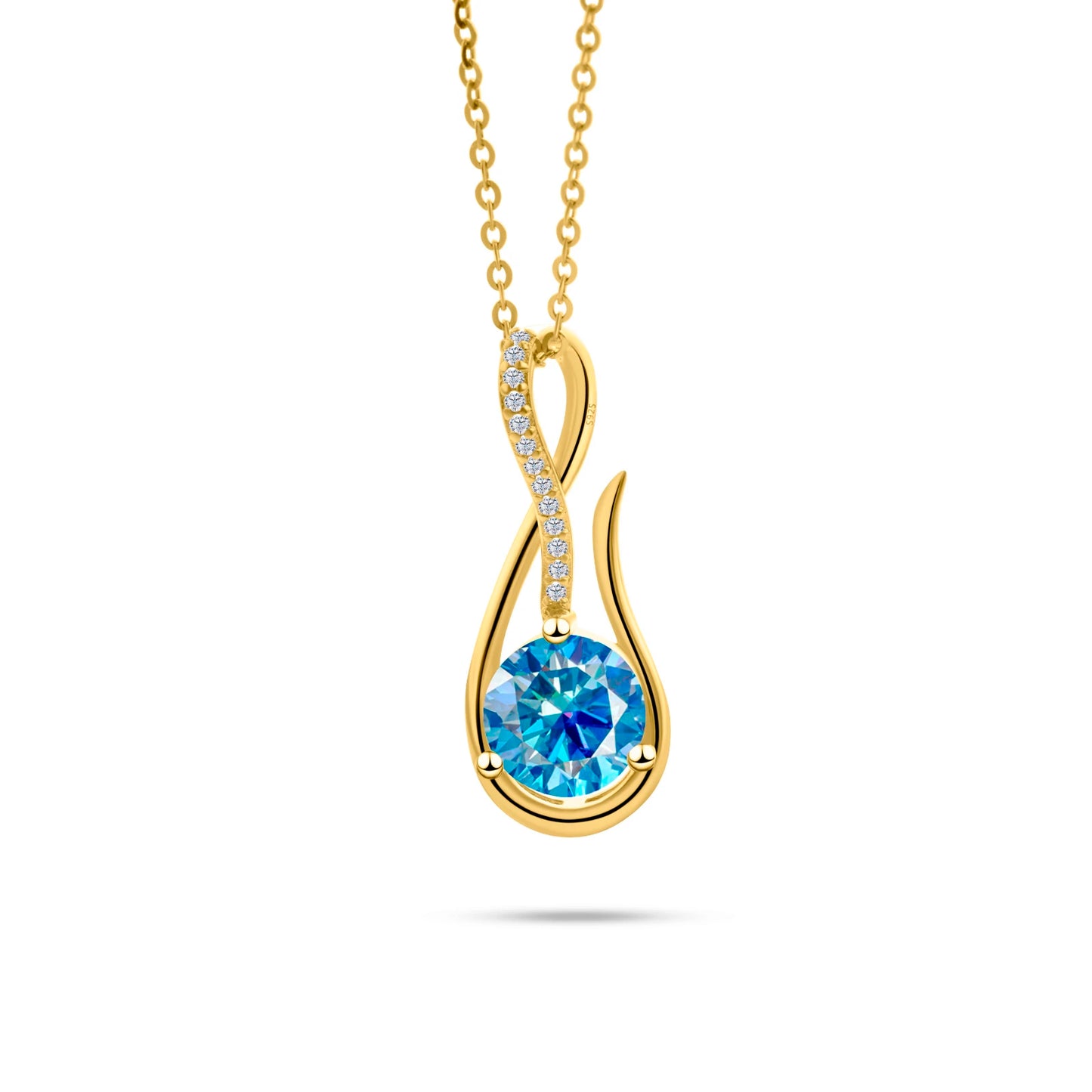 925スターリングシルバーネックレス 2CT Dカラー モアサナイト 音楽シンボルネックレス レディース アニバーサリー ファインジュエリー ママネックレス
