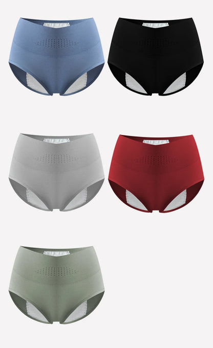 High Waist Leak Proof Menstrual  Women's Panties Widen Period Pants Physiological Underwear Cotton Plus Size L-4XL Female Briefs