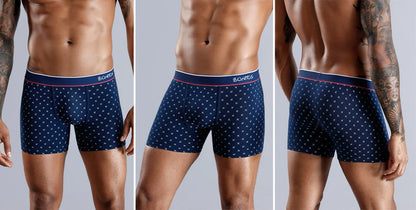 4pcs Boxer Shorts Men's Panties Homme Underpants Boxershorts Underwear for Man Cotton Male Couple Sexy Set Calecon Lot Soft Box