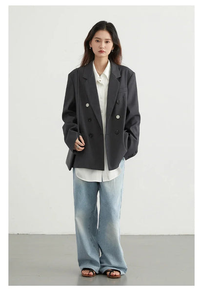 CHIC VEN Korean Women Shirt White Solid Pleated Side Slit Loose Long Sleeved Woman Blouses Female Tops Spring Summer 2025