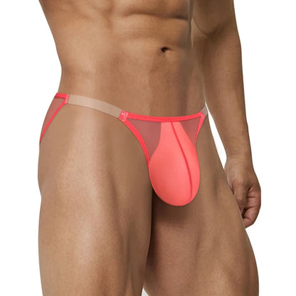 Transparent U Pouch Man Briefs Bikini Lingerie Sexy Low Waist Mens Soft Underwear Breathable Quick dry Male Triangle Underpants