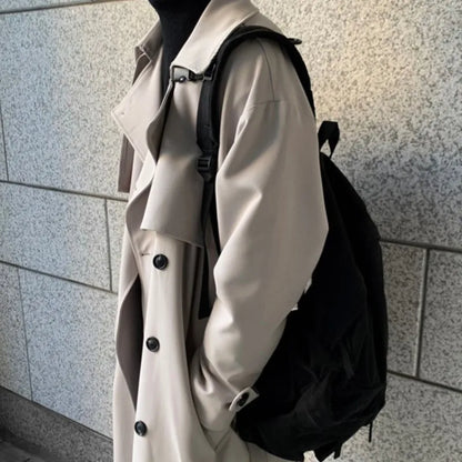 トレンチコート メンズ 新作 ロングトレンチ 韓国 メンズファッション オーバーコート 男性 ウィンドブレーカー ストリートウェア メンズコート アウターウェア 衣類