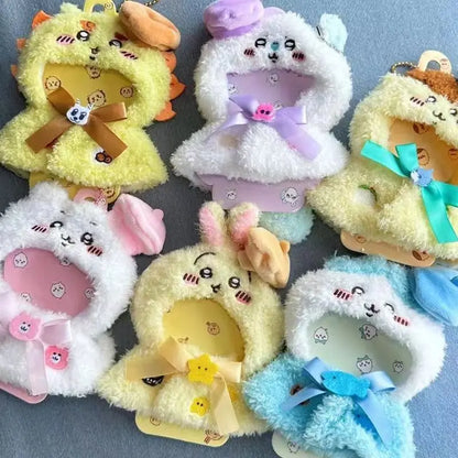JIYI ChIkawas かわいい 8 ウサミサバ 栗毛 ヘッドペンダント ベビー服 12cm 人形 女装 人形 服