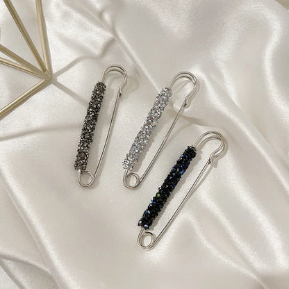 2Pcs Women's Brooch Tighten Waist Brooches for Women Skirt Pants Jeans Adjustable Waist Clip Crystal Pins Clothing Accessories