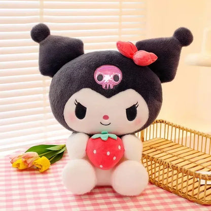 Kawaii Anime Sanrioed Hello Kitty Kuromi Cinnamoroll Plush Dolls Room Ornaments Pillow Toy Girl Children Birthday Valentine Gift