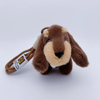 15cm Korea Popular Cartoon Dachshund Keychain Plush Doll Bag Pendant Mini Doll Soft Stuffed Dog Backpack Pendant Girl Women Gift
