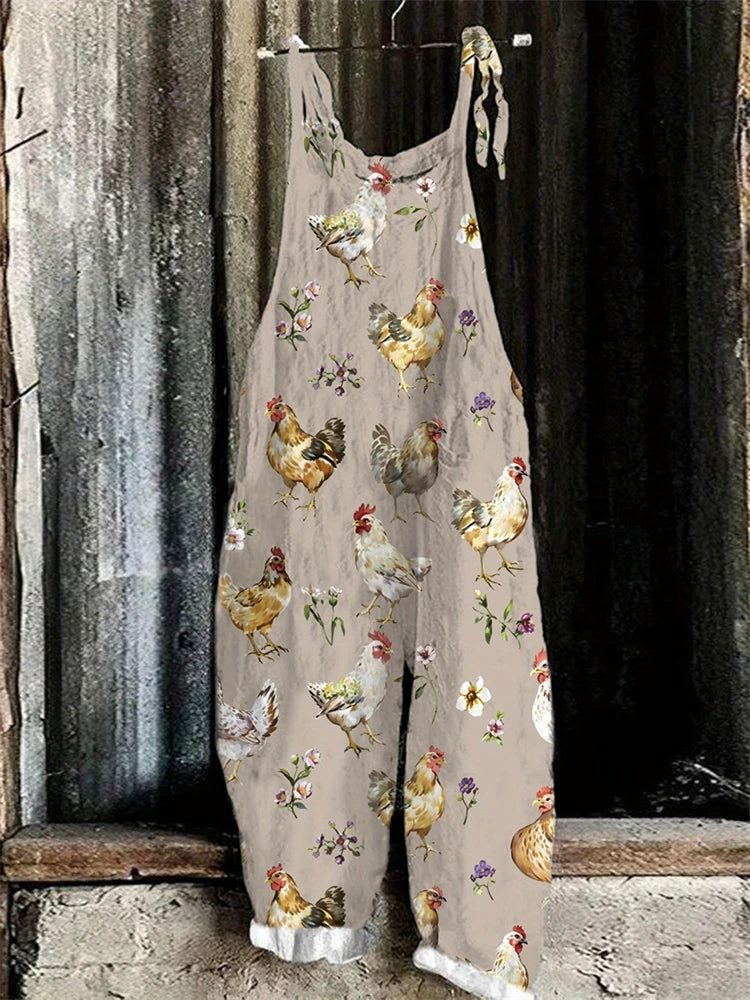 New Women's Jumpsuit Summer Clothing Sleeveless Lace-Up Casual Loose Wide-Leg Pants Women's Jumpsuits Plus Size Womens Bib Pants