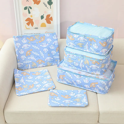 6pcs Sanrio Hello Kitty Storage Box Cartoon Kuromi Waterproof Travel Storage Bag Underwear Shoes Storage Organizing Bag