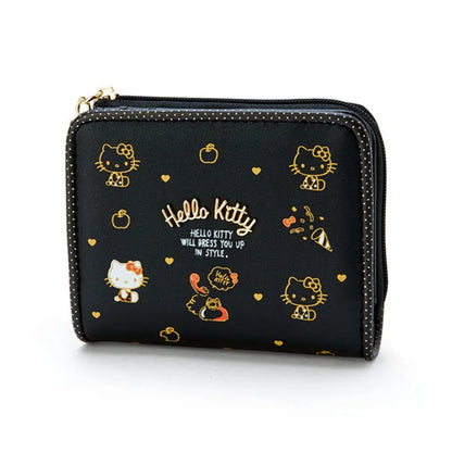 Sanrio Cinnamoroll Kuromi My Melody Hello Kitty Kawaii PU Leather Wallet Card Holders Casual Coin Purse Money Bag