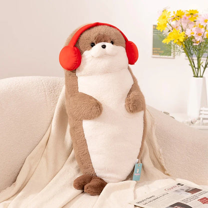 高品質 本物 かわいい 漫画 海の生き物 カワウソ ぬいぐるみ 枕 ヘッドセット ブルーシール カワウソ ぬいぐるみ 誕生日プレゼント