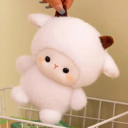 Kawaii 16cm Plush Companion Doll Plush Capybara Stuffed Animal Pillow Elephant Bear Animal Plush Toy Sleeping Gift