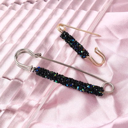 2Pcs Women's Brooch Tighten Waist Brooches for Women Skirt Pants Jeans Adjustable Waist Clip Crystal Pins Clothing Accessories