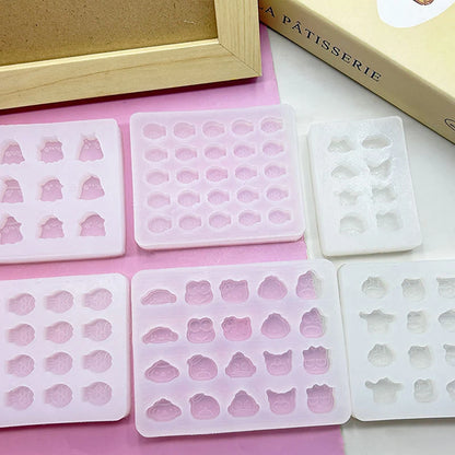 Sanrio Hello Kitty Silicone Mold Anime Kuromi Cinnamoroll My Melody Summer Jelly Ice Chocolate Food Grade Jelly Silicone Mold