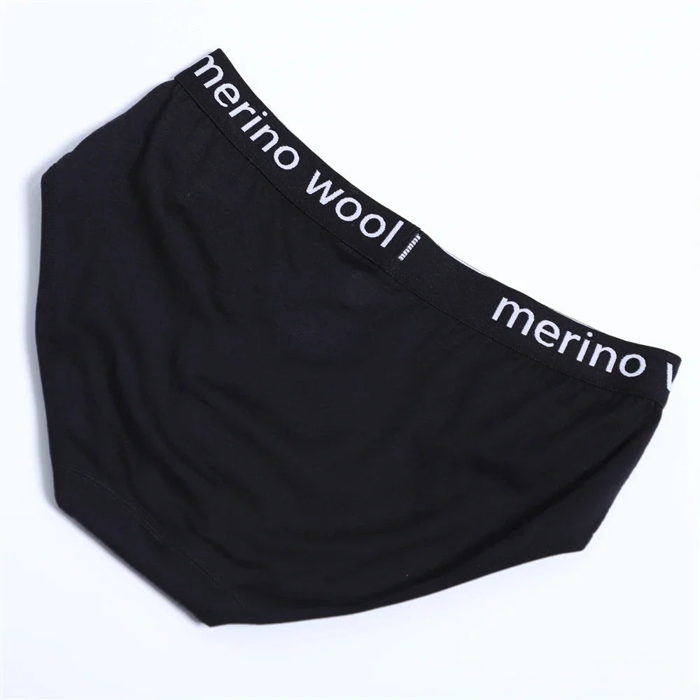 Women's 100% Merino Wool Bikini Brief Merino Underwear Lightweight Briefs Women Sports Active Panties Soft Breathable Anti-Odor