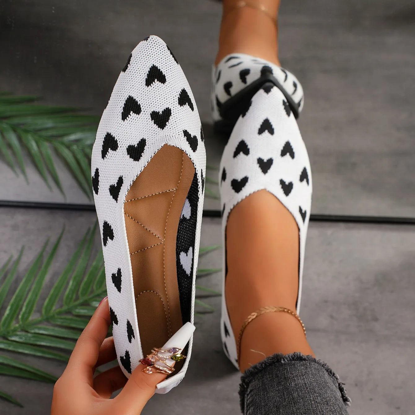 Women Flats 2024 New Spring Ballet Fashion Pointed Single Shoes Soft Sole Flying Woven Flat Shoes for Women Zapatos De Mujer