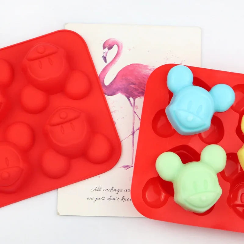 New Minnie Mickey Model Anime Figures Lilo Stitch Silicone Mold Cake Cookies Tool Stitch Dolls 3D Diy Toys Christmas Gifts
