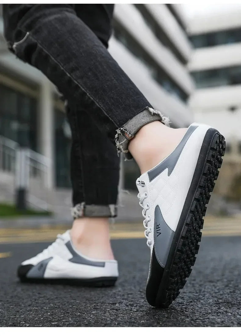 2025 Summer Slippers for Men Trendy Men's Flat Bottom Casual Shoes Soft Sole Support Shoes Men's Sneakers Zapatos De Hombre