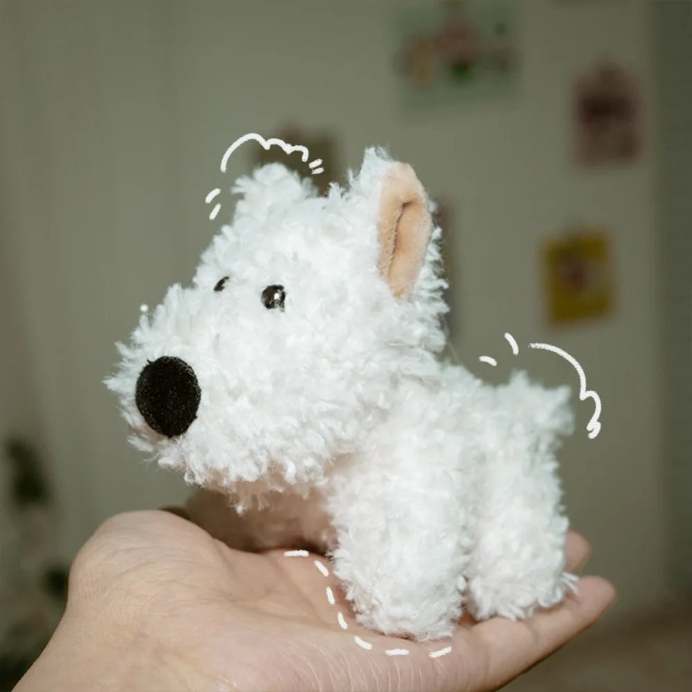 ぬいぐるみペンダント かわいい ウェストハイランド ぬいぐるみ 子犬 人形 漫画ペンダント 人形 キーチェーン バッグペンダント 子供用ギフト かわいい