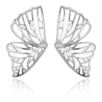 925 Silver Needle Korean Fashion Leaf Flower Earrings For Women Metal Earings Jewelry 2025 Trending Women's Gold Color Earrings