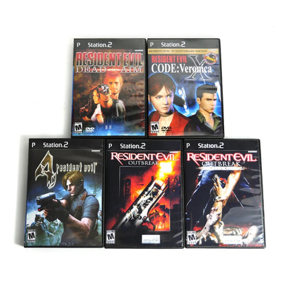 PS2 Resident Evil Series With Manual Copy Game Disc Unlock Console Station2 Retro Optical Driver Direct Reading Video Game Parts