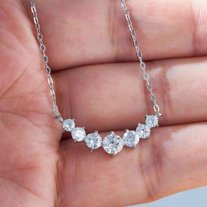 Real 1.7/2.8/5cttw Full D Color Moissanite Pendant Necklace For Women S925 Silver Lab Diamond Chain Necklaces Fine Jewelry Gift