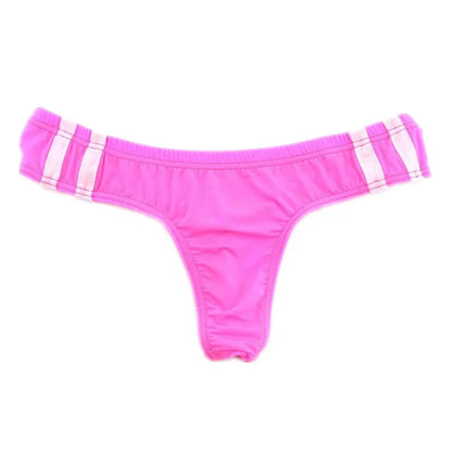 Sexy Men's T Pants Thin Breathable High Elasticity Bikini Ice Silk Men's Thong U Convex Antibacterial jockstrap thongs