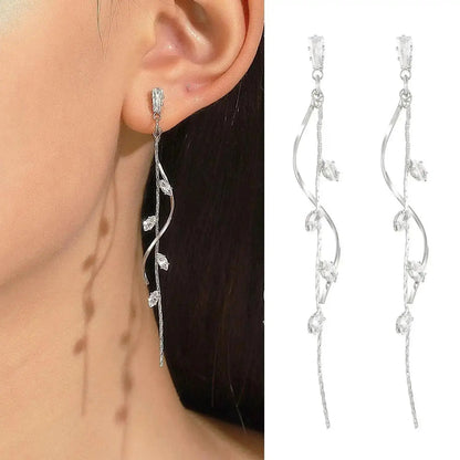 925 Silver Needle Korean Fashion Tassel Pearl Earrings For Women Jewelry 2025 Trending New Vintage Women's Pearl Drop Earrings