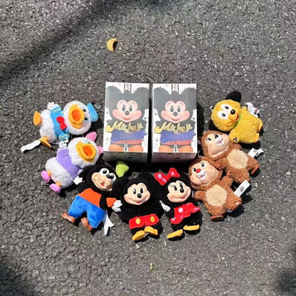 Mickey Family collection Children's Gift Mini Mickey Mouse family Cute Keychain Series Gift