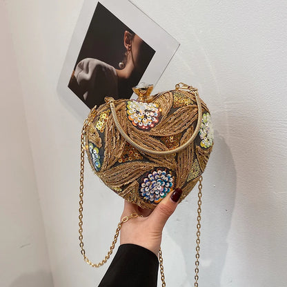 Luxury Gold Clutch Bags for Women 2025 Party Bags Evening Purse Designer Crossbody Bag New in Handbag Ladies hand bag sac femme