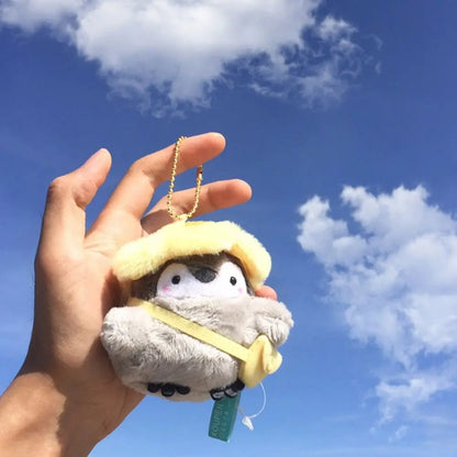 かわいいペンギンのぬいぐるみキーホルダー 観光帽子ペンギンキーホルダー 女の子へのギフト クリエイティブなスクールバッグキーホルダー