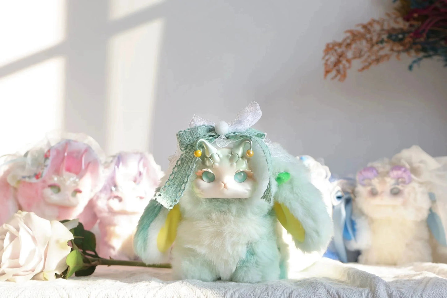 Tutulong Blind Box Fantasy Forest Tea Party Series Mysterious Box Cute Rabbit Dragon Surprise Box Plush Doll Toy Figure Kid Gift