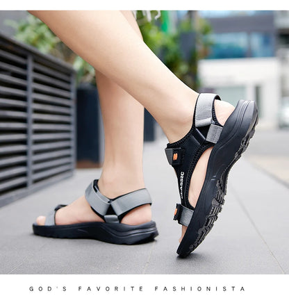 Men Sandals Summer Leisure Beach Holiday Sandals Men Shoes 2023 New Outdoor Sneakers Male Retro Comfortable Casual Sandals Men
