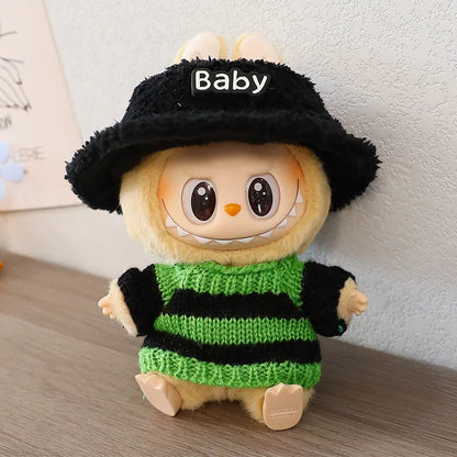 Labubu Clothes For 15/17cm Labubu Plush Idol Doll Sweater Series Clothing Accessories Gift