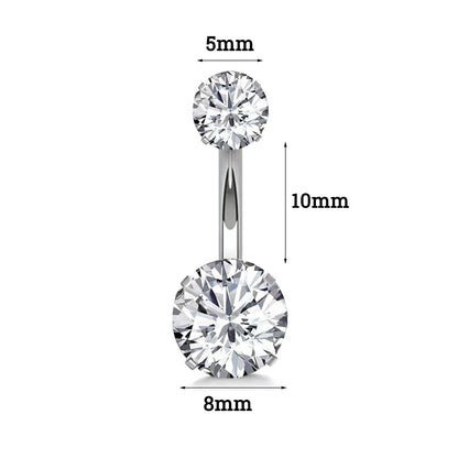 1PC 316L Surgical Steel Belly Button Rings Crystal Piercing Navel Piercing Earring Belly Piercing Sexy Body Jewelry Ombligo