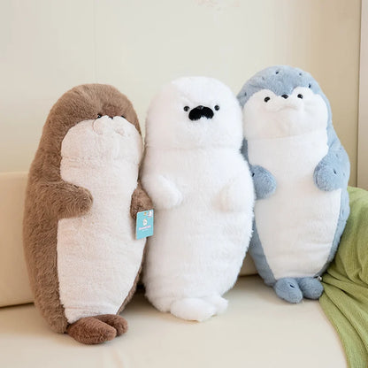 高品質 本物 かわいい 漫画 海の生き物 カワウソ ぬいぐるみ 枕 ヘッドセット ブルーシール カワウソ ぬいぐるみ 誕生日プレゼント