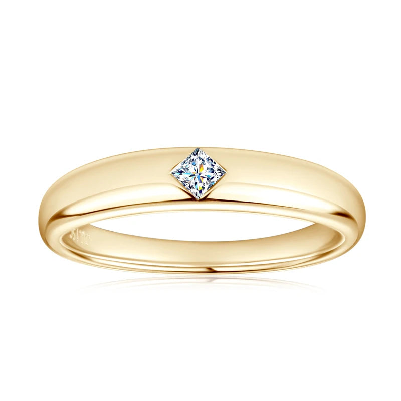 Ehhai GRA Certified Princess Cut Moissanite Ring for Women 925 Sterling Silver Engagement Promise Wedding Band Fine Jewelry Gift