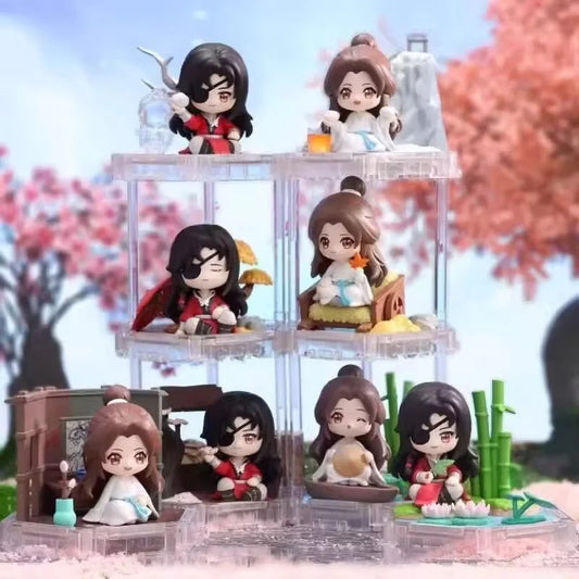 Mystery Box Heaven Official Four Season Blessing Blind Box Xie Lian Hua Cheng Action Figure Anime Figurine Doll Toy Decor Gifts