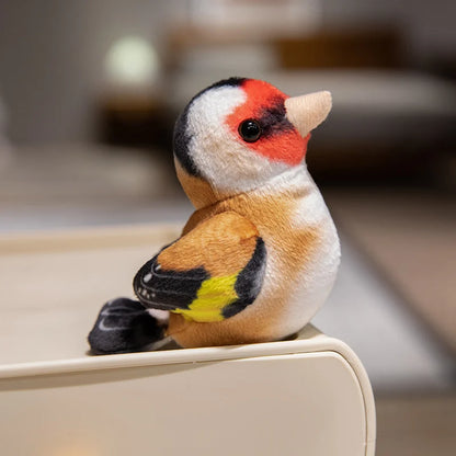 クリエイティブなぬいぐるみツリーハウスと鳥の人形のおもちゃシミュレーション切り株ぬいぐるみかわいい動物人形ホームオフィスの装飾女の子への面白いギフト
