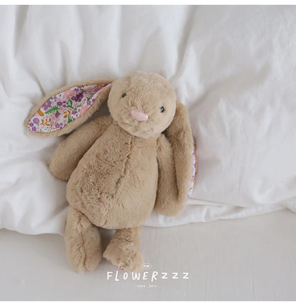 30cm ボニーラビット 花耳ぬいぐるみ 漫画ぬいぐるみ ウサギ人形 子供部屋装飾 おもちゃ 柔らかい 女の子への誕生日プレゼント