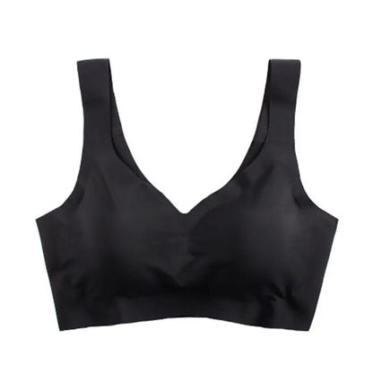 Summer Women's Sports Bra Gym Seamless Ice Silk Bra Removable Chest Pad Bralette No Steel Ring Breathable Yoga Run Underwear