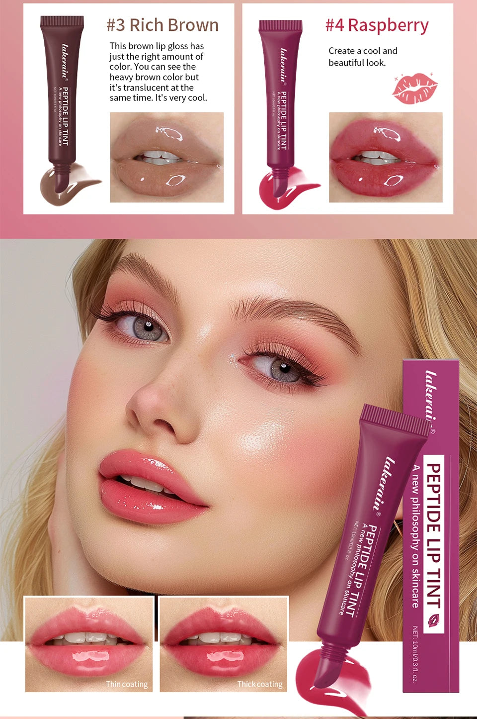 10ml ミラー リップ グレーズ モイスチャライズ ジェリー リップ エンリッチメント オイル ラスティング ウォーター ライト グラス リップ オイル リムーバー ライン リップ プロテクション セラム