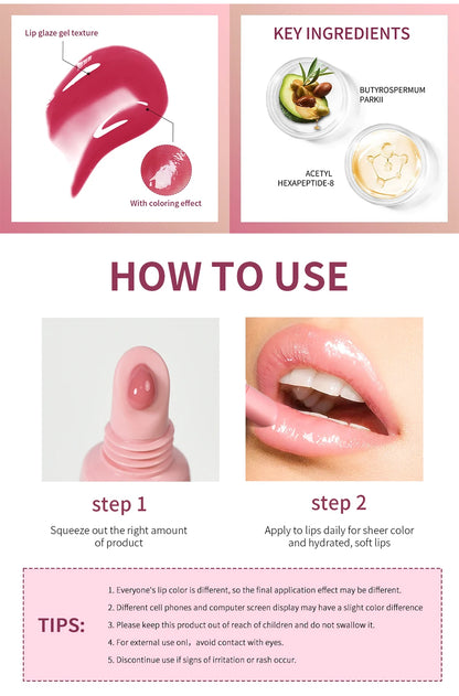 10ml ミラー リップ グレーズ モイスチャライズ ジェリー リップ エンリッチメント オイル ラスティング ウォーター ライト グラス リップ オイル リムーバー ライン リップ プロテクション セラム
