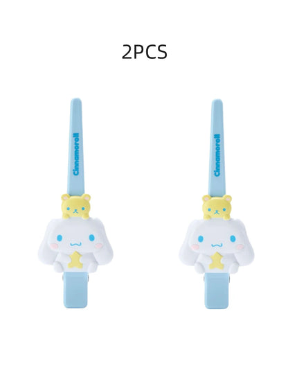 1/2個 ハロー ヘアピン Kitty My Melody Kuromi Cinnamoroll ワードクリップ ヘアアクセサリー ギフト