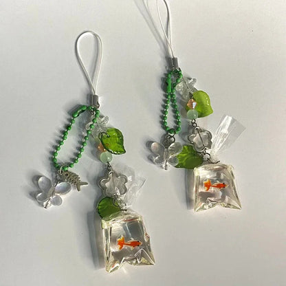 Handmade Fish Bag Keychain Jewelry Aesthetic