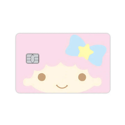 Sanrios Hello Kittys Kuromi Credit Card Skin Stickers for Bank Card Bus Anime Rilakkuma Metro Card Sticker Waterproof Girls Gift