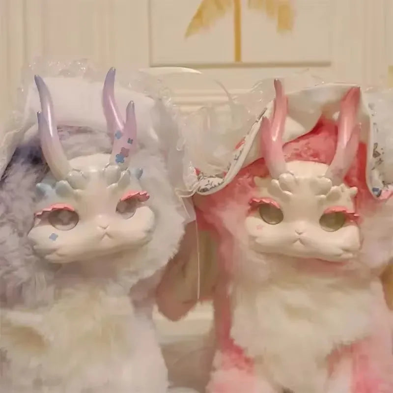Tutulong Blind Box Fantasy Forest Tea Party Series Mysterious Box Cute Rabbit Dragon Surprise Box Plush Doll Toy Figure Kid Gift