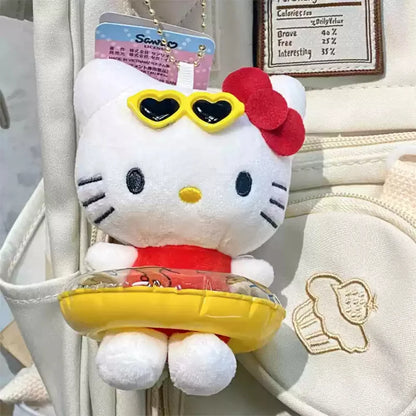 Sanrio ハローキティ ぬいぐるみキーチェーン ペンダント ハワイアンコレクション Kt キャット ぬいぐるみ キーリング バッグアクセサリー 女の子向けギフト